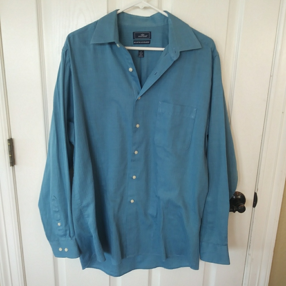 Blue M Mens Dockers Button Down